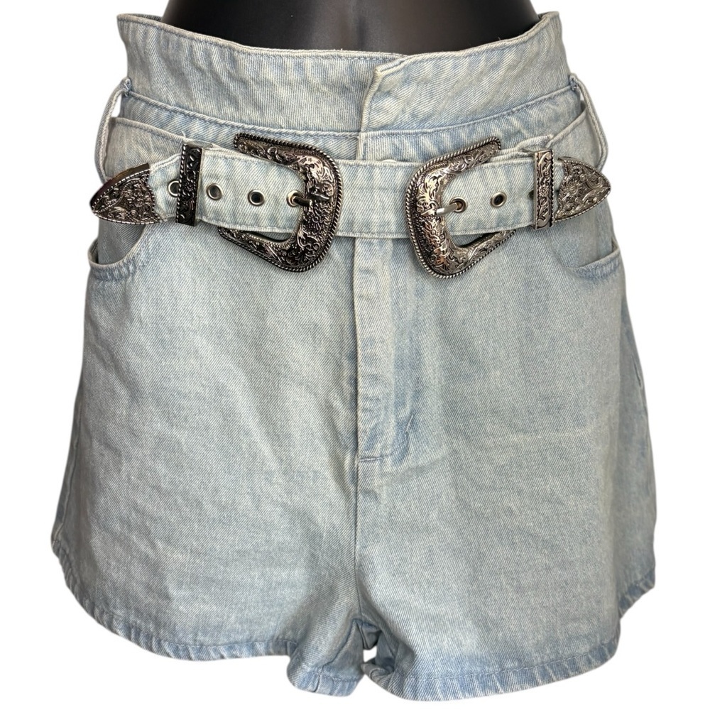 Anthropologie Altar'd State Shorts Country Belt
Size Large Blue Jeans Denim - Picture 6 of 7